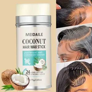 MEIDAILE Coconut Hair Wax Stick for Women – Professional Hair Styling Wax for High-Definition Texture & All-Day, Humidity-Resistant Hold, 2.65oz