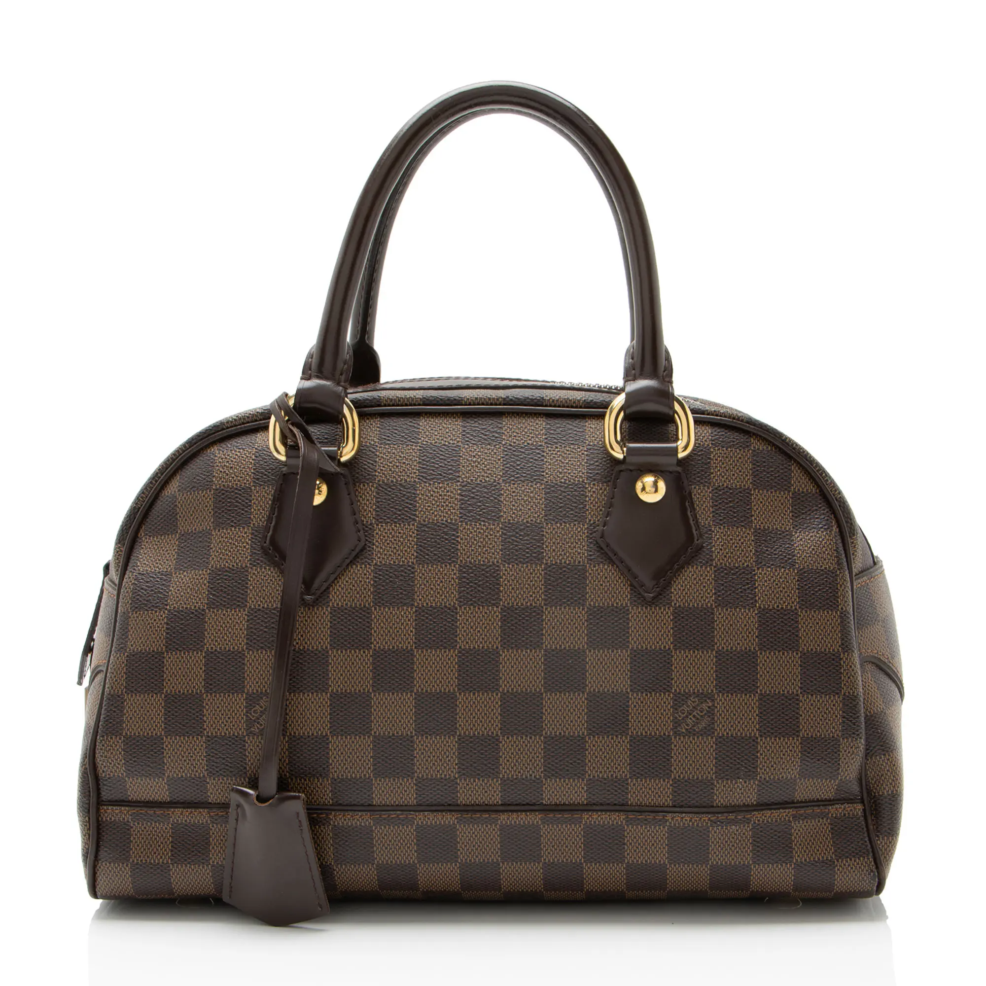 Pre-owned Louis Vuitton Leather Shoulder Bags Damier Ebene Duomo Satchel
