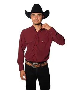 Maroon Button Down - Long Sleeve Shirt