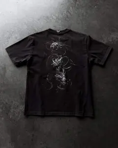 "SERPENTS FATE" RUST WASHED OVERSIZED TEE