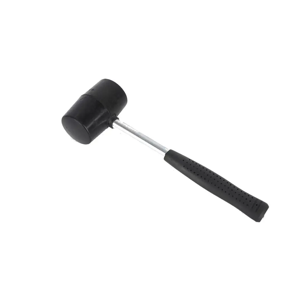 Large Rubber Mallet for Installing Engineered Wood Flooring, Portable Multi-Function Tool with Rebound Hook and Tapping Blocks