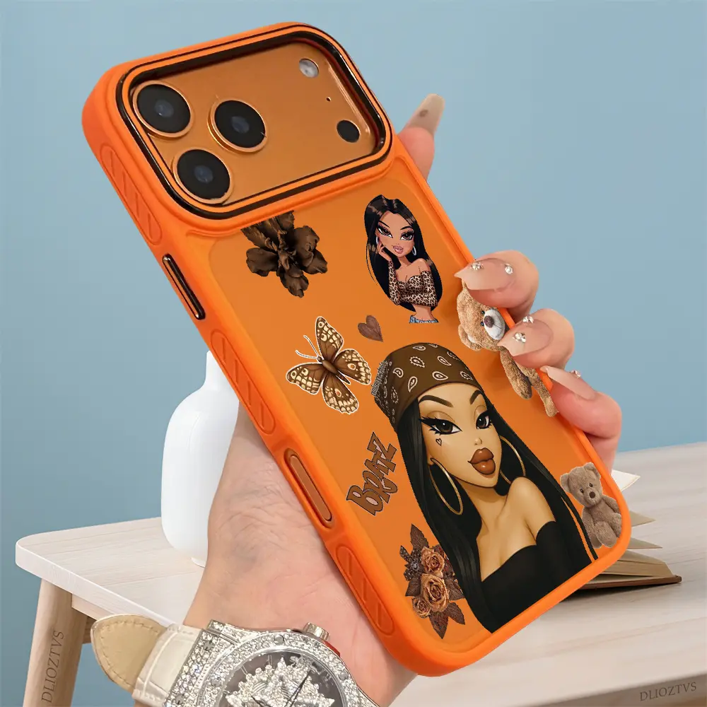 Bratz iPhone 17, Pro Maxケース Cute Bratz Girls Pattern Phone Case for iPhone 17 Pro Max 17Air 16