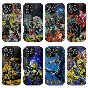 Iron Maiden The Number of the Beast, Powerslave, Piece of Mind, Eddie Metal Album Art Phone Case Protection, Shockproof For IPhone 17-12, Pro Max, Pro Plus, and Samsung S25 24 23 Safety Case