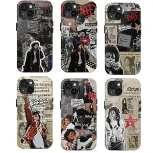 Michael Jackson Themed Phone Case Premium Matte Texture, Protection, Shockproof, Anti-Drop, Anti-Fingerprint For IPhone 17-12, Pro Max, Pro Plus, and Samsung S25-22 Protection Safety