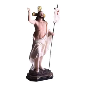 Jesus Resucitado 12" Inches Tall Jesus Resurrection Estatua Brand New Religious art image, home decor, wall decor, church events, gifts