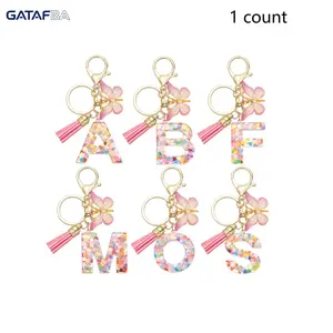 Trendy Letter Butterfly Acrylic Keychain, Cute Aesthetic Bag Charm for Women Girls, Colorful Stylish Pendant Decoration, Fashion Durable Key Ring for Car Keys Backpack Ornament, Perfect Valentine's Day Birthday Daily Surprise Gift