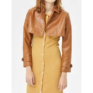 Cider Crop Leather Jacket