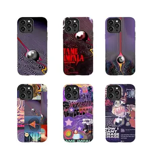 Tame Impala Phone Case, Currents Album Psychedelic Cover, Indie Rock Fan Gift iPhone & Samsung iPhone & Samsung iPhone 17/16/15/14/13/12/11 Pro Max/Plus and Samsung Galaxy S23-25, shockproof and drop-proof, lightweight and stylish,