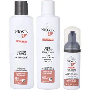 Nioxin Set-3 Piece Full Kit System 4 With Cleanser Shampoo 5 Oz & Scalp Therapy Conditioner 5 Oz & Scalp Treatment 1.7 Oz For Unisex
