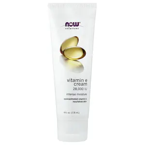 NOW Foods Solutions, Vitamin E Cream, 4 fl oz (118 ml)