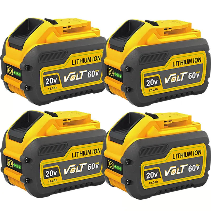 (2026 New Model) Lithium Battery Powered 20V 12.0Ah Replacement Battery for DeWalt 20V/60VMAX, Flex-Volt DCB606, DCB609, DCB612, DCB606-2, DCB609-2 Cordless Heavy-Duty Impact Power Tools