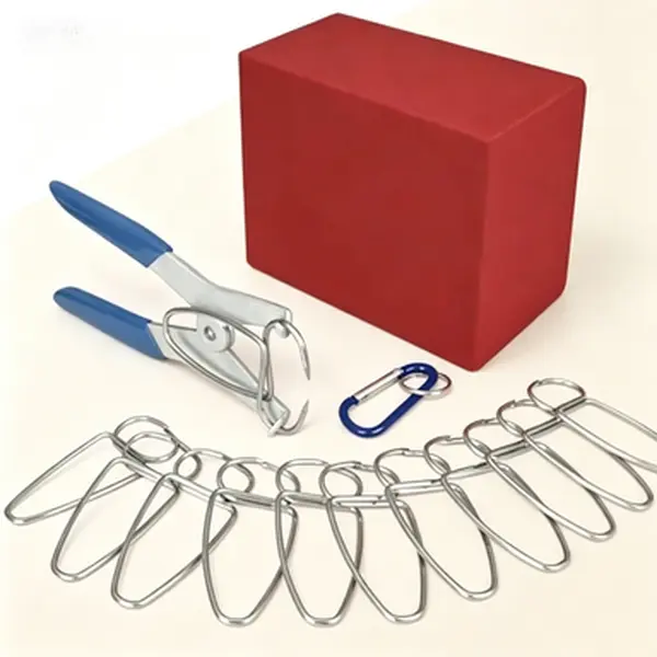 13-Piece Reusable Steel Spring Clamp Set with Adjustable Tension, Durable Miter & Trim Clamps for Trim Joints, Picture Frames, Contractors, Tool Kit with Hip Clip, Made in USA