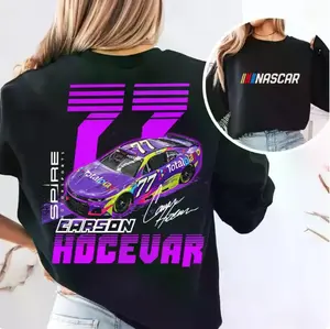 Official Carson Hocevar #77 Fan Shirt  2026 NASCAR Racing Gear - Unisex Cotton Tee