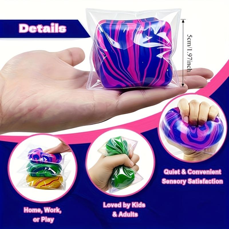 Ringed Squishy Toy, Sensory Toy, Spinning Squeeze Toy - Taba, Squishy Toy for Kids, Soft Touch, Hand Exercise - Durable TPR Material, 3 Sizes Available: Small, Medium, Large - Soothing Fidget Spinner, Soft Texture, Swinging Design - Party Gift