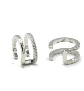Double Ear Cuff 925 Sterling Silver Non-Piercing