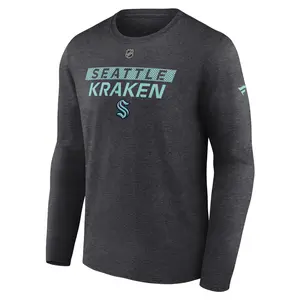 Seattle Kraken AP Replen Long Sleeve Primary Charcoal