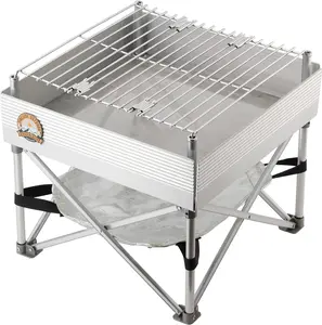 Fireside Outdoor Trailblazer Pop-Up Fire Pit 12"x12" - Camp Stove Portable Fire Pit Camping Fire Pit Collapsible Fire Pit Portable Firepit Camp Fire Pit for Camping 3 lbs Weight Pop Up Grill