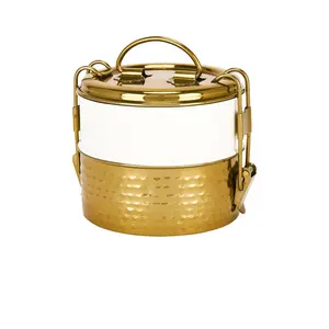 Verve Culture Tiffin 2 Layer Lunch Box in Copper