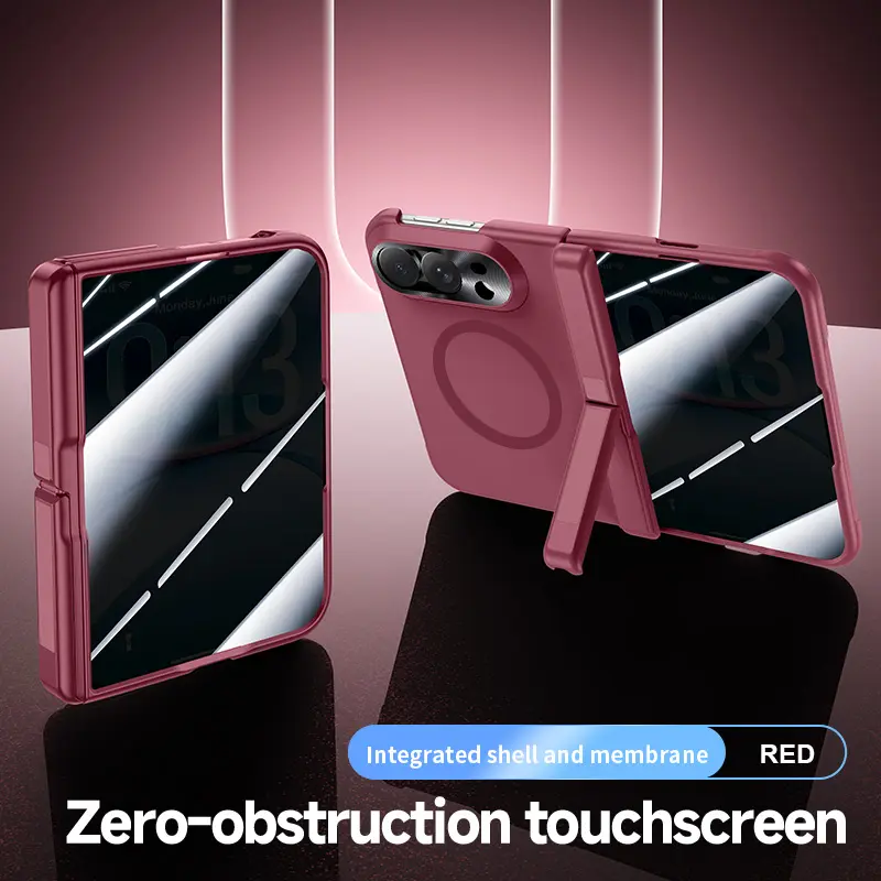All In One Case For iPhone Duo Compatible with Magsafe with Screen Protector & Full Hinge Protection Shockproof Military-Grade Drop Protection Protective Phone Bumper Case for 2026 New iPhone Duo