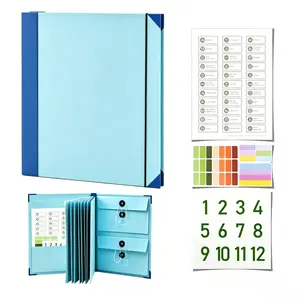 Accordion File Organizer, If I Die Binder Manila Pocket Document Folder for Passports, Birth Certificates & Important Papers, Office & Home Storage