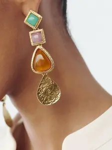 Irregular Geometric Design Dangle Earrings, Fashion Jewelry for Party, Daily Clothing Decor, Trendy All-match & Exquisite Jewelry for Birthday Gift