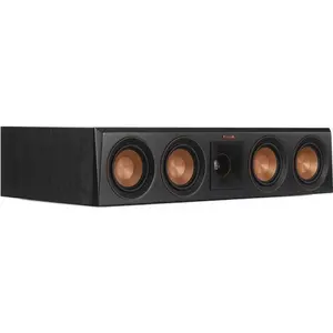 Klipsch Reference Premiere RP-404C II Center Channel Speaker with Larger Tractrix Horn & All-New Cerametallic Woofers for Clear Dialogue and Dynamic Sound Audio Smartphone Black