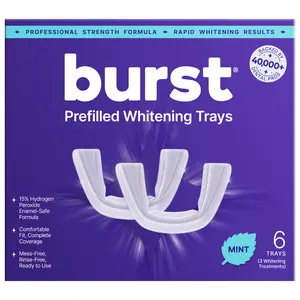 BURST Prefilled Teeth Whitening Trays for Sensitive Teeth, Advanced At-Home Dental White Trays Kit, 6 Trays, 3 Treatments, Visibly Whiter Teeth After One Use BURST Prefilled Teeth Whitening Trays for Sensitive Teeth, Advanced At-Home Dental White Trays Kit, 6 Trays, 3 Treatments, Visibly Whiter Teeth After One Use