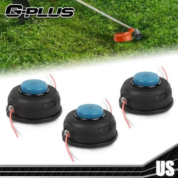 Upgraded 3PCS Trimmer Head, Fits Multiple Husqvarna String Trimmer Weedeater Models Including 128ld, 124l, 223l (G-PLUS Version)