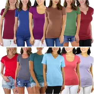 ToBeInStyle Women's Multi-Pack Of Randomly Assorted Short Sleeve T-Shirts