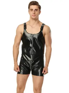 Men's Stage Performance Costume, European and American Style Jumpsuit, Ideal for Bars and Shows, Trendy Men's Clothing for Performers, Fashion