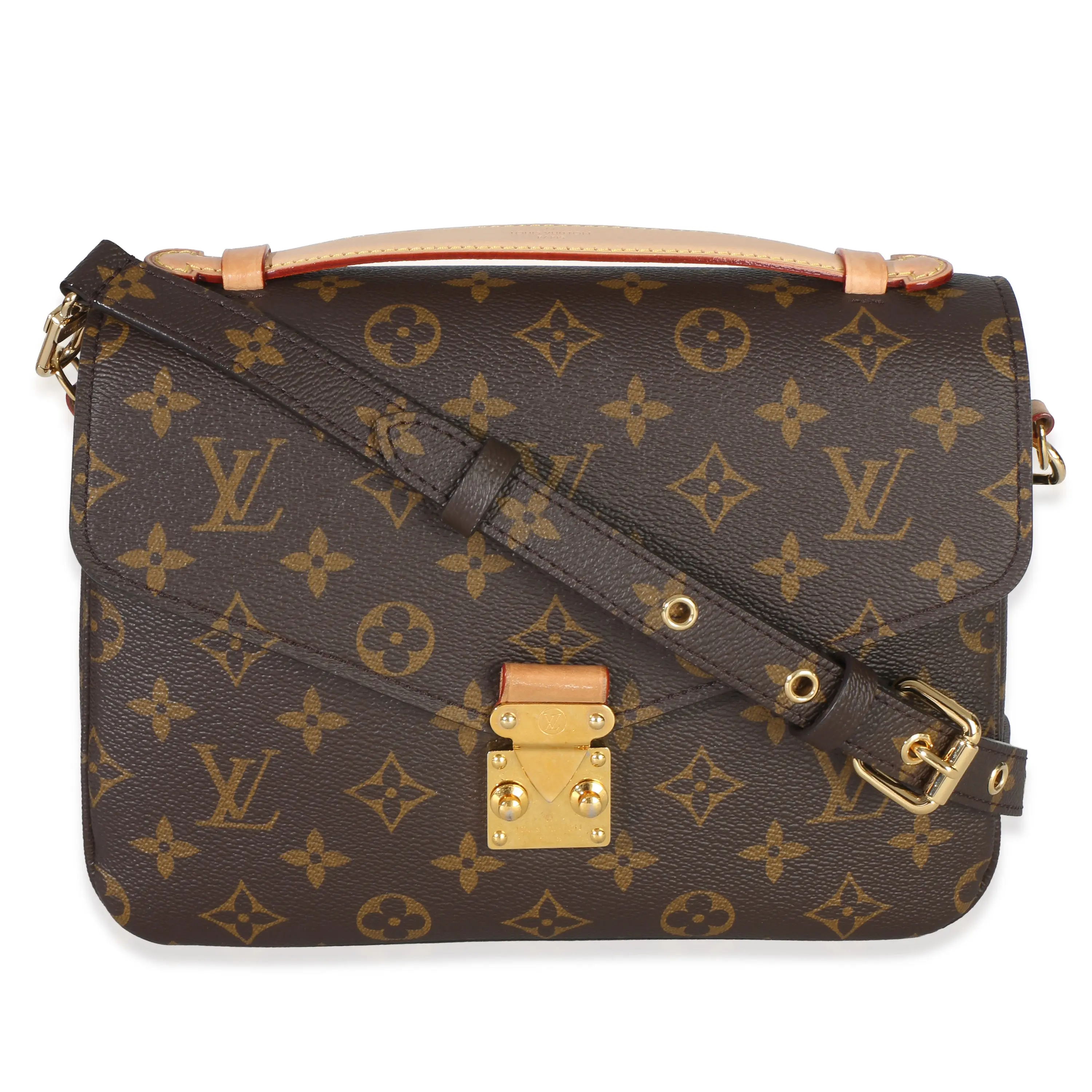 Pre-owned Canvas Shoulder Bags Monogram Pochette Metis