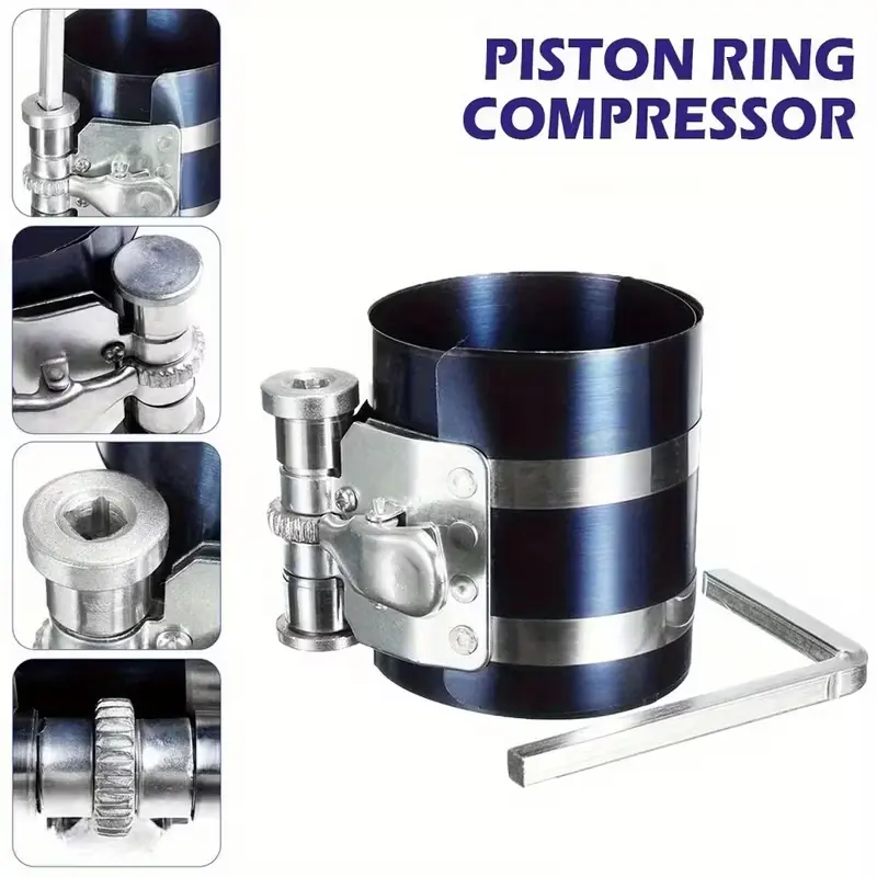 3-Inch Piston Ring Installation Tool Horizontal Bar Piston Ring Compressor Parallel Bar Piston Ring Clip Piston Spread Pliers