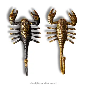 Brass Scorpion Wall Hook – Gothic Dark Academia Key, Towel & Jewelry Hanger