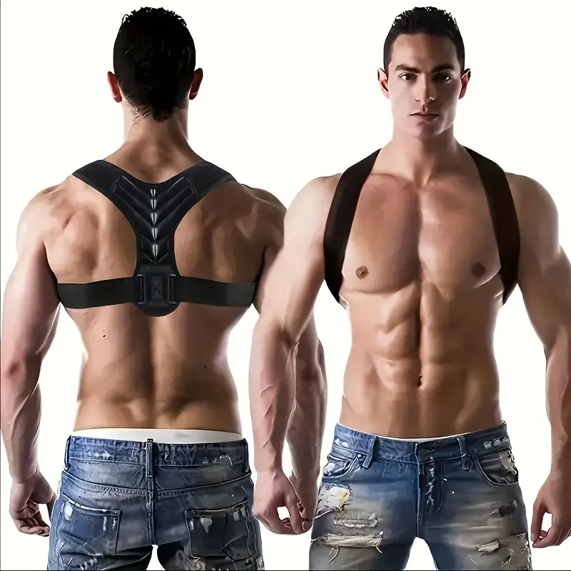 Adjustable Posture Correction Lanyard, Back Brace, Back Straightener, Back Posture Strap – Suitable for Men and Women, Breathable Back Support, Heavy-Duty Fastening System, Cross-Back Design, Promotes Spinal Health