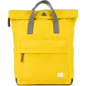 Travel Backpack - Medium Nylon Rolltop Backpack for Men & Women for Laptop & Accesses - The Canfield, Mustard