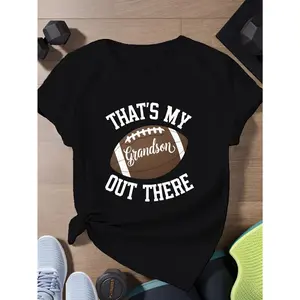 football grandson Women's Plus Size Sports Short Sleeve T-Shirt