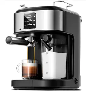 3 in 1 Professional Espresso Maker with Dual Heating System & Capsule Compatible Coffee Machine