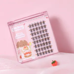 Fresa Beauty Fluffy Wisteria Manhua Manga Lashes 48Pcs Thin Lash Band