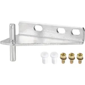 Stainless Steel Hinge Freezer Door Hinges Center Column Hinge Right Shaft Dia 0.28-inch for Refrigerator with Screws