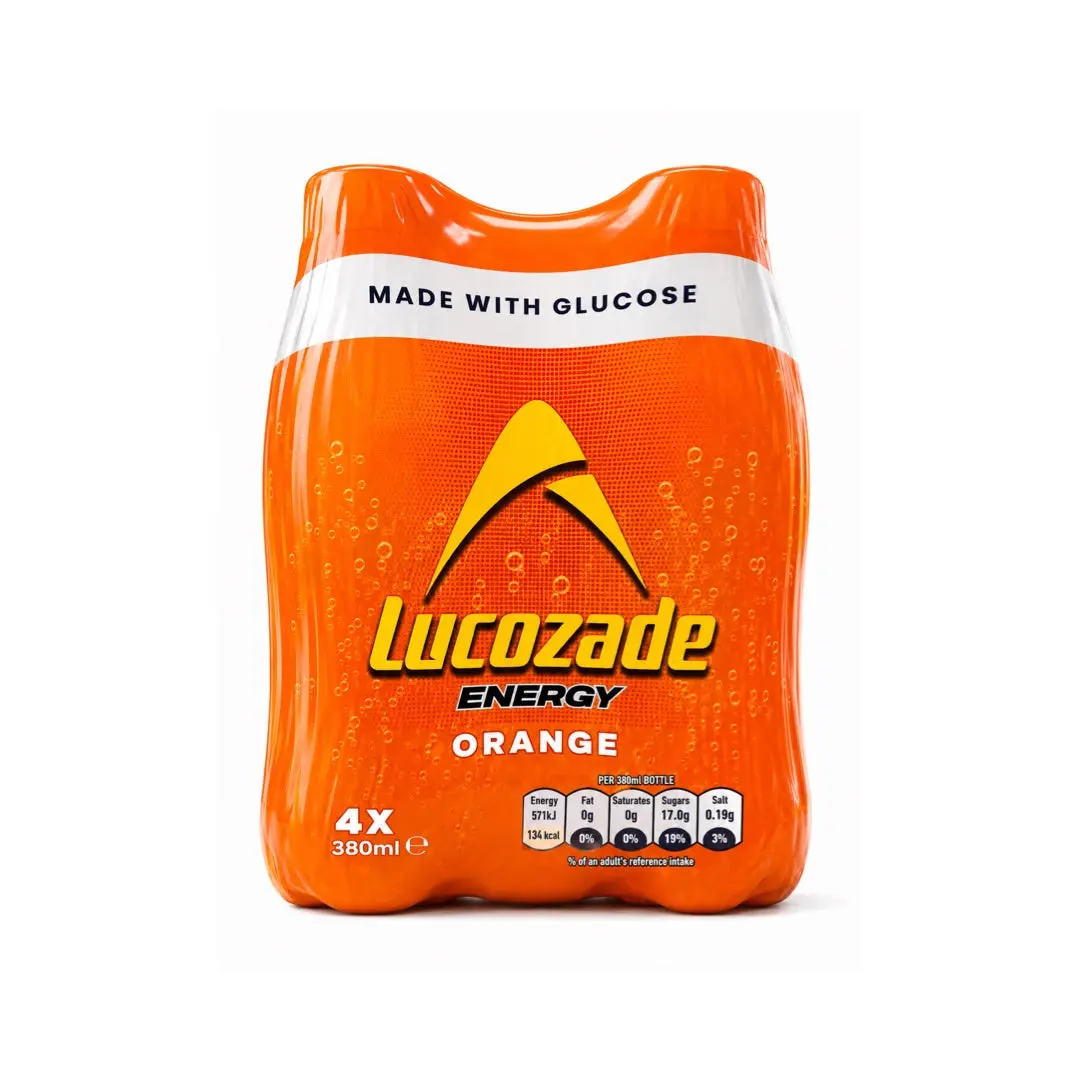 LUCOZADE ENERGY ORANGE 380ML 4CT