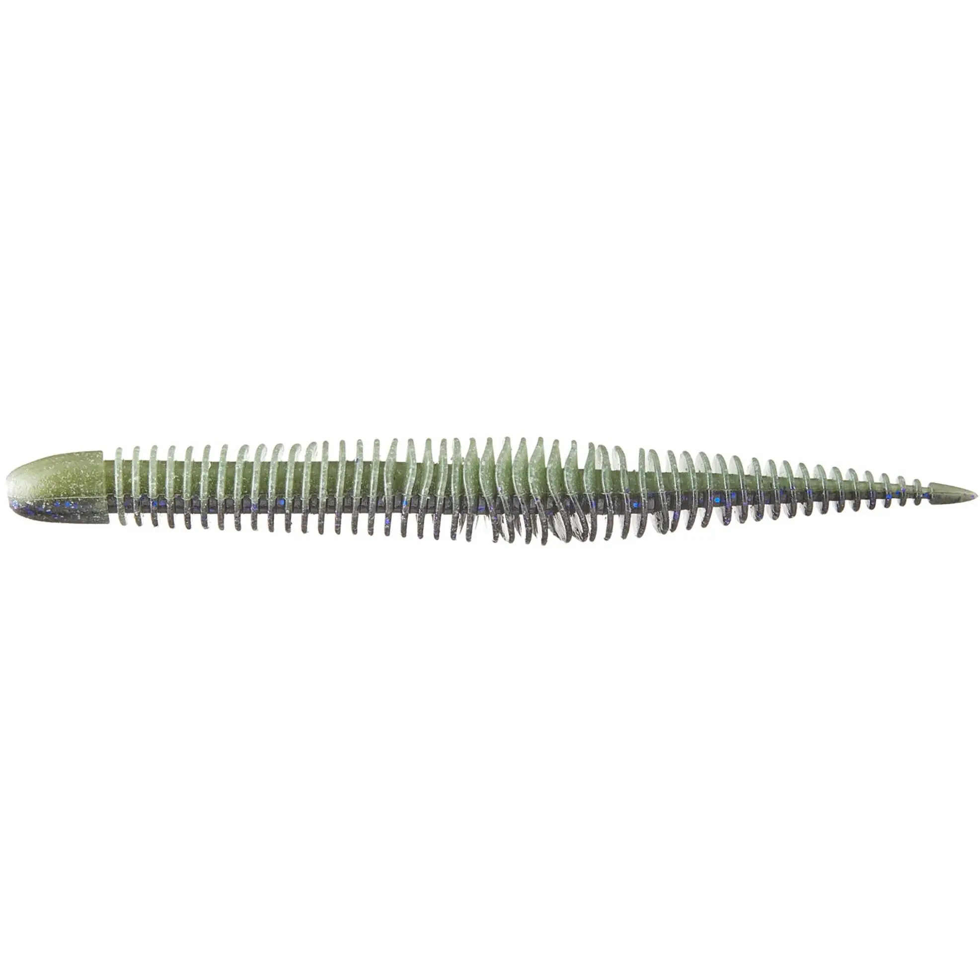 Bellows Style Stick Worm, 8-Inch Soft Plastic Artificial Fishing Lure with Deep Ridges and Ball Tail, Versatile for Texas and Neko Rigs, 5 Pack, Artificial Fishing Lures, Outdoor Fishing Supplies