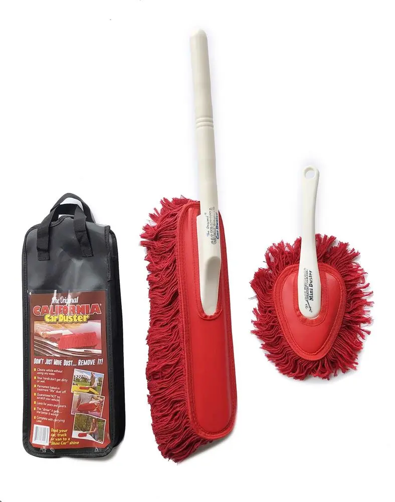 California Car Duster Automotive Detailing Car Duster Combo Kit with Classic and Mini Dusters for Interior 62445