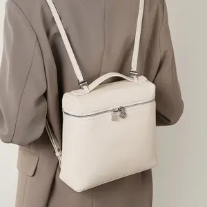 First Layer Cowhide Shoulder Bag Women's 2026 Backpack Genuine Leather Travel Large Capacity School