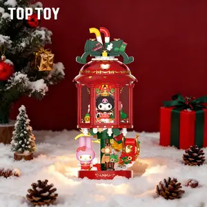 TOPTOY SR Dreamy Light & Shadow Series KM Building Blocks. Exquisite desktop ornament with delicate design, easy to assemble. Stylish home decor, ideal New Year gift and wonderful collection for Kuromi and SR fans of all ages.