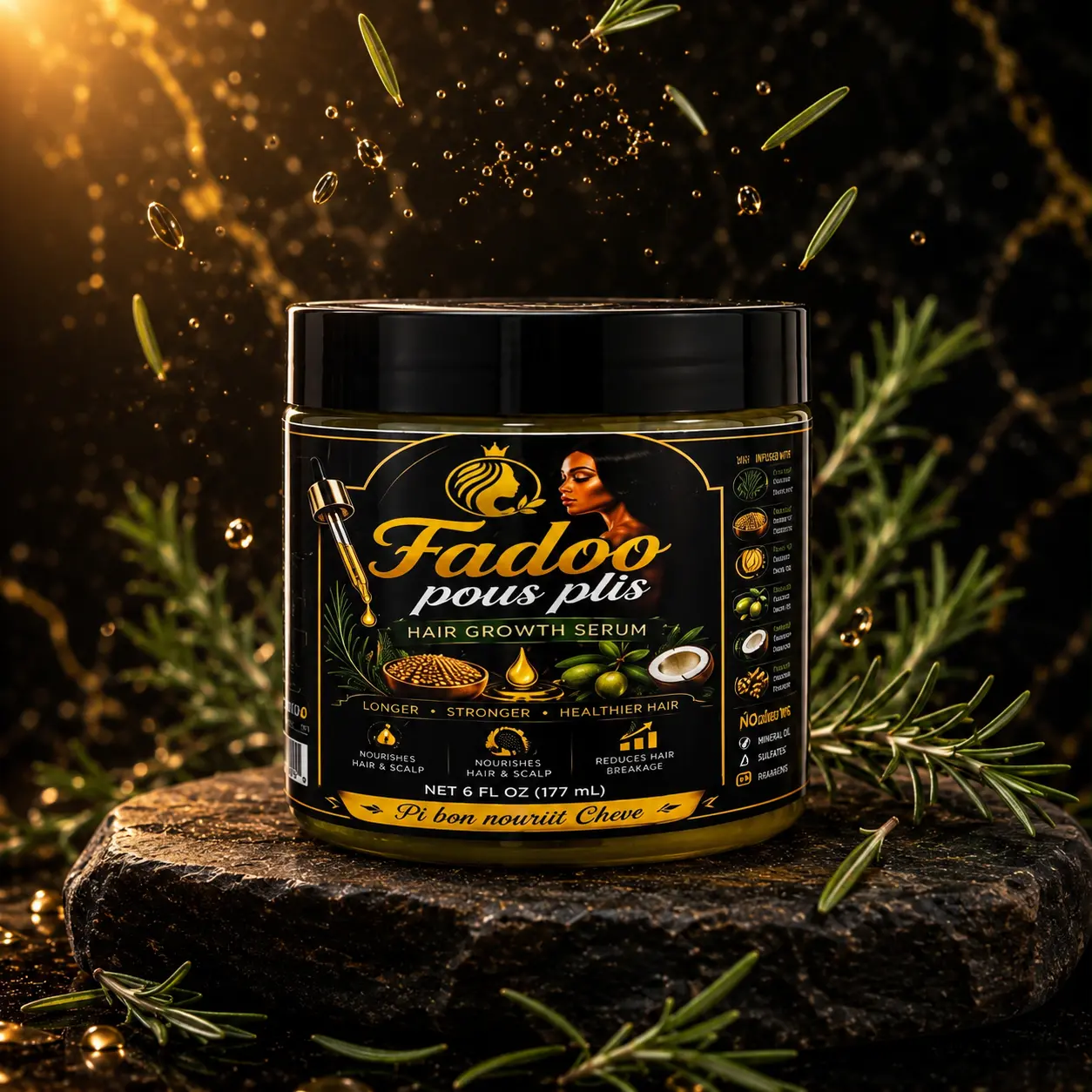 Fadoo Pomade for Hair Growth, Haircare Treatment for Scalp Health