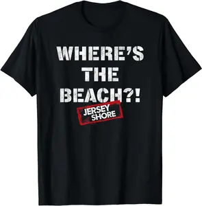 [100% Cotton]Jersey Shore - Where's The Beach T-Shirt