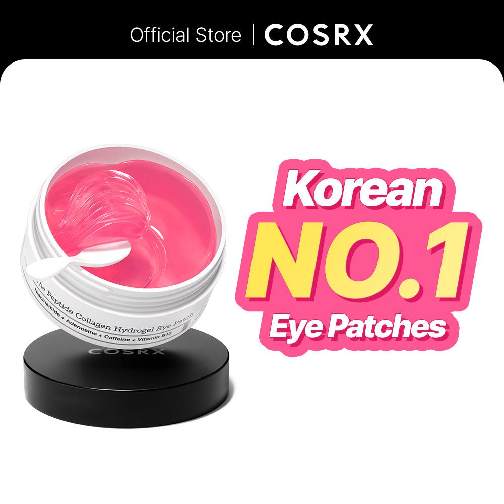 [COSRX Official] The Peptide Collagen Hydrogel Eye Patch 60 Patches Reduce Puffiness Hydrate Under-Eye Bags in 10 Minute