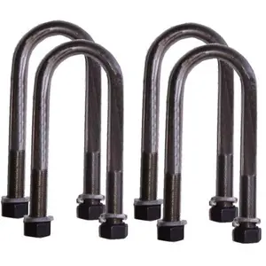 212 MAIN HD Axle U-Bolts, 3x8 in Set of 4, Heavy Duty Bolts with Hex Nuts & Lock Washers, for 4X4 Off-Road Vehicles (Sports Collectibles Accessories)