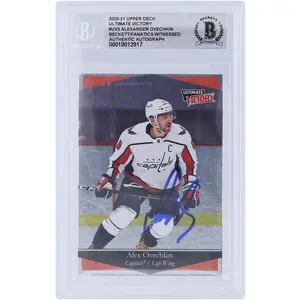 Alexander Ovechkin Washington Capitals Autographed 2020-21 Upper Deck Extended Series Ultimate Victory #UV-3 Beckett Fanatics Witnessed Authenticated Card - Fanatics Authentic Certified