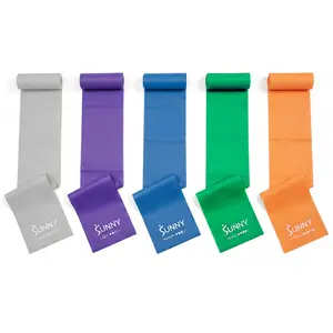 SUNNY 5-Level Resistance Band Set with Storage Bag Home Gym Yoga Workout Fitness Equipment for Women and Men 3lb-30lb 5 color 59'' length TPE Material SUNNY 5-Level Resistance Band Set with Storage Bag Home Gym Yoga Workout Fitness Equipment for Women and Men 3lb-30lb 5 color 59'' length TPE Material
